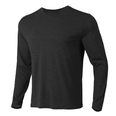 Afbeelding van Merino Protect 100% Merinowol Ondershirt Heren Zachte Lange Mouwen Shirt Geurbestendig Warm Ondergoed Geschikt Voor Jagen En Wandelen