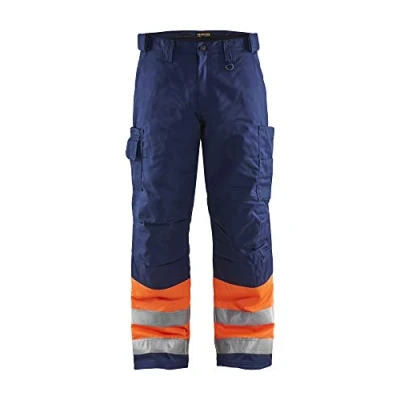 Afbeelding van Blaklader Winterwerkbroek High Vis 1862 1811 Oranje/Marineblauw D100
