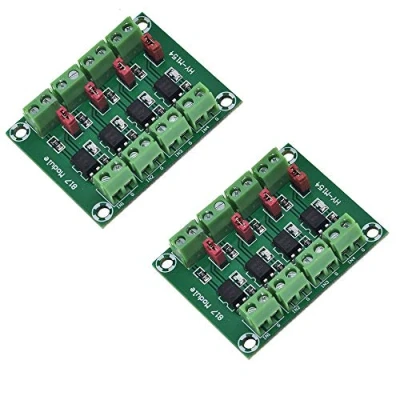 Afbeelding van ZkeeShop 2 Stks PC817 4 Channel Optocoupler Isolatie Board Voltage Converter Adapter Module 3.6 30V Driver Photo ectric Geïsoleerde Modules