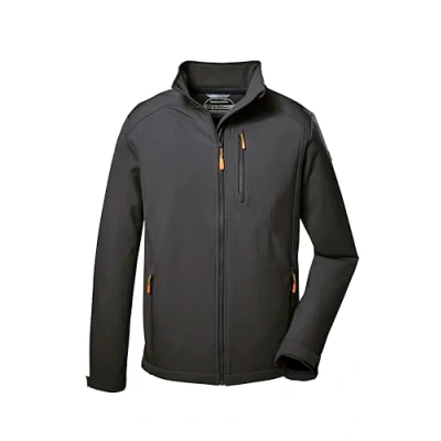 Afbeelding van killtec Heren Softshelljas/outdoorjas met opstaande kraag KOS 263 MN SFTSHLL JCKT, dark anthracite, M, 41262 000