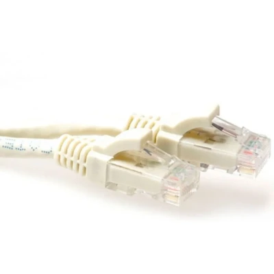 Afbeelding van ACT IB3215 U/UTP CAT6A Patchkabel Snagless RJ45 Connectoren Ivoor 15 meter