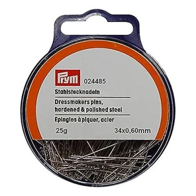 Afbeelding van Prym Rechte pinnen zilver col 0.60x34 mm, gelegeerd staal, één maat