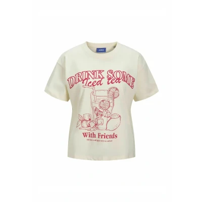 Afbeelding van JJXX Jxlucy Tshirt print, Dames, Maat: Large, Vanilla ice