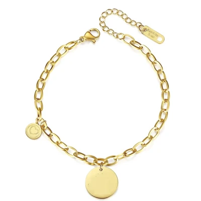 Afbeelding van Armband met bedels Zazi Pendant goud verguld Goudkleurige armbanden geschenkverpakking van Sophie Siero