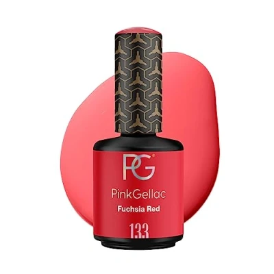Afbeelding van Pink Gellac 133 Fuchsia Red gel nagellak 15 ml