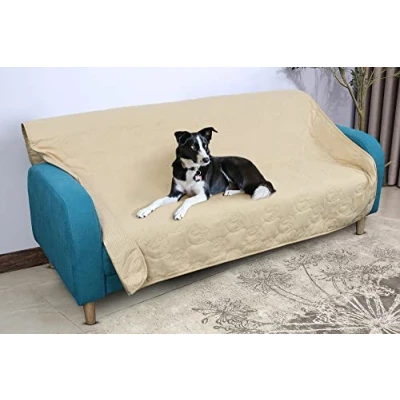 Afbeelding van Pawsee Hondendeken, waterdicht, voor bank, wasbaar, antislip, 203 x 152 cm, latte
