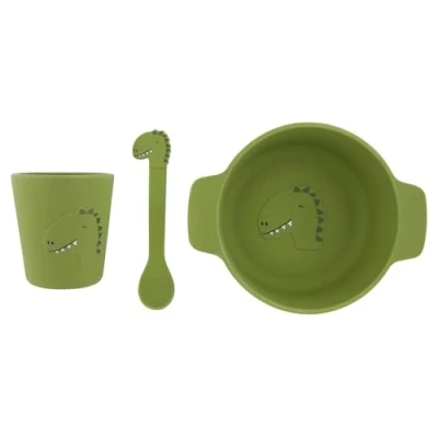 Afbeelding van Trixie Silicone first meal set Mr. Dino