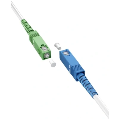 Afbeelding van Goobay Fibre optic Cable (FTTH), Singlemode (OS2) White,(Simplex) 1 m