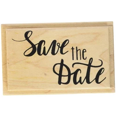 Afbeelding van Knorr prandell 211800353 stempel van hout (algemeen) motiefgrootte 6,2 x 3,9 cm, motief: Save the Date