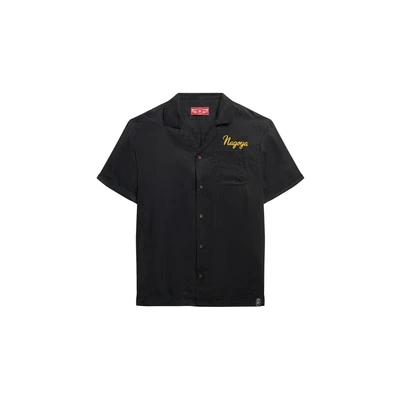 Afbeelding van Superdry Merchant Suika Overhemd, Heren, Maat: Medium, Meteorite black
