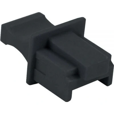 Afbeelding van RJ45 (m) afsluitcovers voor (v) poorten 100 stuks / zwart