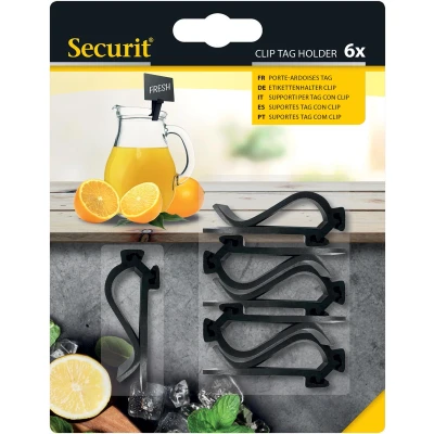 Afbeelding van Clips Zwart t.b.v. Krijtbord Pricetags, per 6 stuks