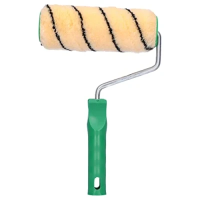Afbeelding van ToolSpace Schilderrol &quot;ORANJE&quot; voor professionele muurschildering 18 cm, gevelschilderen, schilderroller, schilderbenodigdheden met kunststof handvat, gevelroller, schilderset