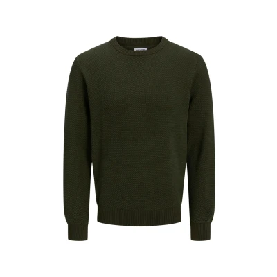 Afbeelding van JACK &amp; JONES Trui &#039;JJEGlobe&#039; donkergroen