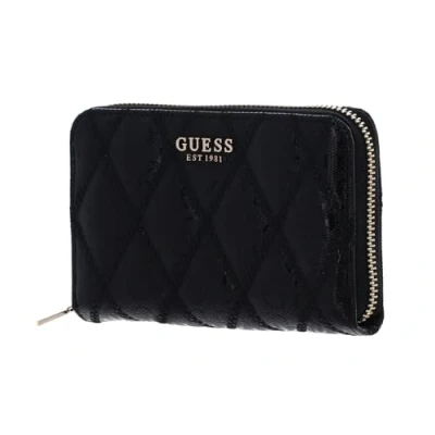 Afbeelding van GUESS Adi SLG Zip Around Portemonnee Wallet M Black