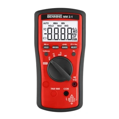 Afbeelding van Benning MM 2 1 Multimeter Digitaal CAT II 1000 V, III 600 IV 300 V Weergave (counts): 6000