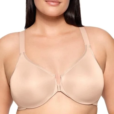 Afbeelding van Glamorise Vrouwen Plus Size Wonderwire Houding Terug BH Onderdraad #9265, Café, 80E