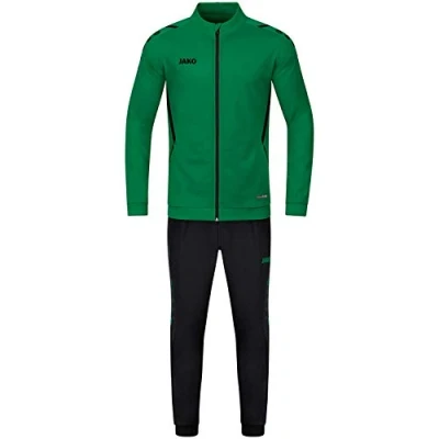 Afbeelding van JAKO Polyester Challenge Trainingspak, Uniseks Kind, Sportgroen/Zwart, 116