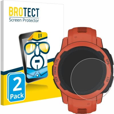 Afbeelding van BROTECT (2 Stuks) Schermbeschermer voor Garmin Instinct 2S Screen Protector Transparant