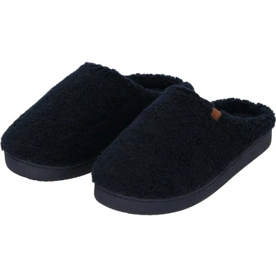 Afbeelding van Apollo Pantoffels heren Navy Blauw Teddy Wol maat 41/42 Sloffen 42