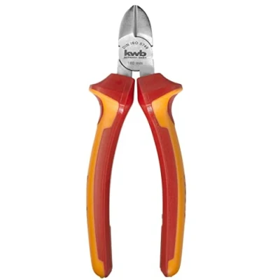 Afbeelding van kwb VDE Zijsnijder/draadtang 160 mm 393120, volgens DIN ISO 5749, snijranden inductief gehard, GS getest