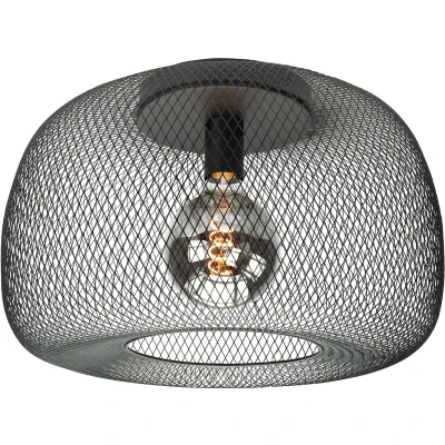 Afbeelding van Highlight plafondlamp Honey 1 lichts 48 x25 cm zwart