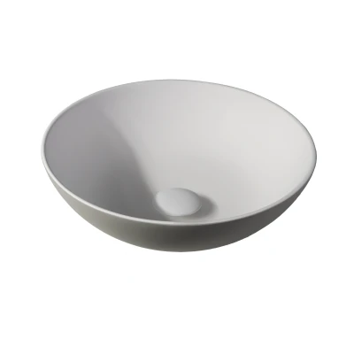 Afbeelding van Solid surface waskom Sanne greige/Wit