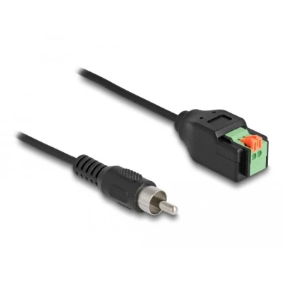 Afbeelding van Delock Kabel Cinch Stecker zu Terminalblock Adapter mit Drucktaster 15