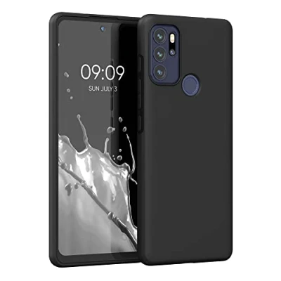 Afbeelding van kwmobile telefoonhoesje compatibel met Motorola Moto G60S hoesje Zachte case voor smartphone Back cover in mat zwart