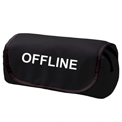 Afbeelding van Gepersonaliseerde etui met klep en naam 2 compartimenten toilettas ijdelheid Case make up portemonnee telefoon handtas potloodzak houder offline [151]