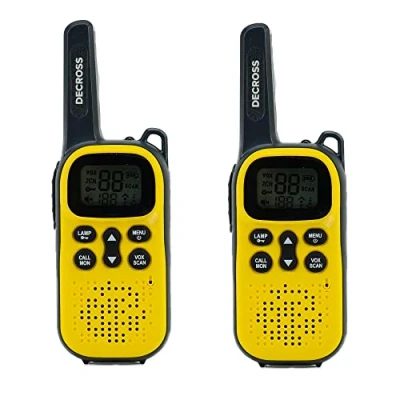 Afbeelding van Decross DC43 Twin EU (4 km), Walkietalkie, Geel