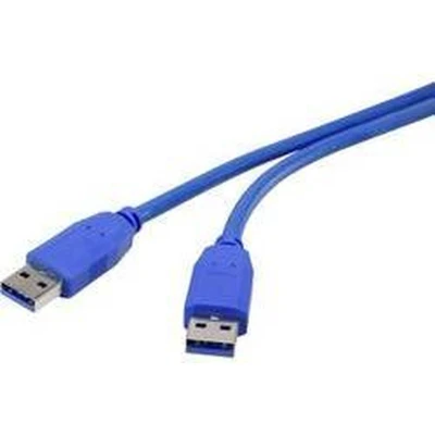 Afbeelding van Renkforce USB 3.2 Gen 1 (USB 3.0) 1.80 m Blauw Vergulde steekcontacten [1x stekker A 1x 3.0)]