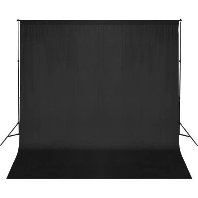 Afbeelding van vidaXL Achtergrondsysteem 600x300 cm zwart