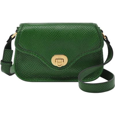Afbeelding van Fossil Heritage FLAP Schoudertas, Dames, Maat: One Size, Medium green