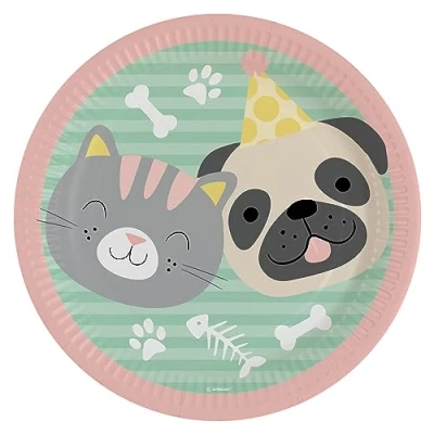 Afbeelding van Amscan Hello Pets Borden (8 stuks)