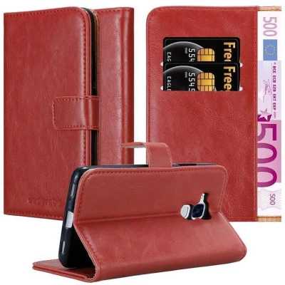 Afbeelding van Cadorabo Hoesje geschikt voor Honor 5C in WIJN ROOD Beschermhoes met magnetische sluiting, standfunctie en kaartvakje Book Case Cover Etui