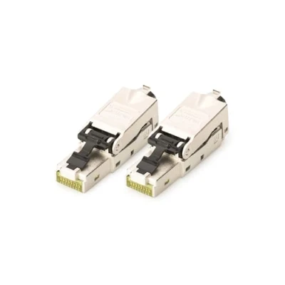 Afbeelding van DIGITUS DN 93631 Netwerkconnector Cat 6A 2 stuks 360 afgeschermd RJ45 veldconnector Cat6A installatie zonder gereedschap 500 MHz 10GBase T 10 Gbit/s AWG 27/7 tot 22/1