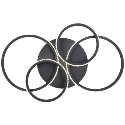 Afbeelding van Trio Design plafondlamp Cires zwart R67364132