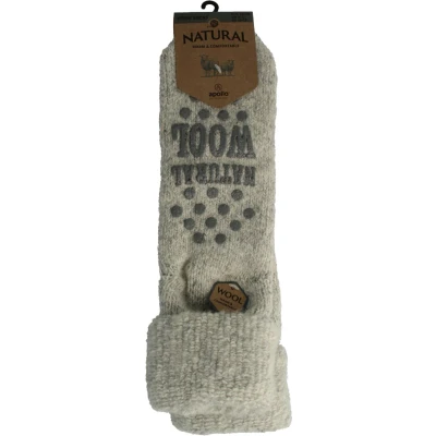 Afbeelding van Apollo Slofsok anti slip unisex grijs/beige 43 46 1 paar