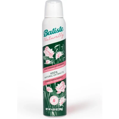 Afbeelding van Batiste Naturally Droogshampoo Bamboo Fibre &amp; Gardenia 6 x 200 ml Voordeelverpakking