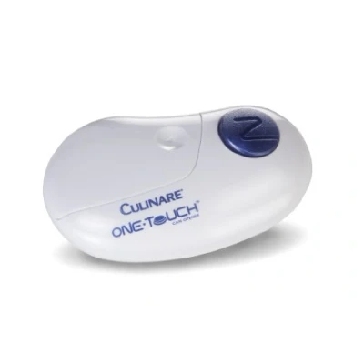 Afbeelding van Culinare C50600 One Touch Elektronische Blikopener, Wit, Kunststof/Roestvrij Staal, Automatische Werkt op Batterijen, Handsfree te Gebruiken, Magnetisch, 2 Jaar Garantie