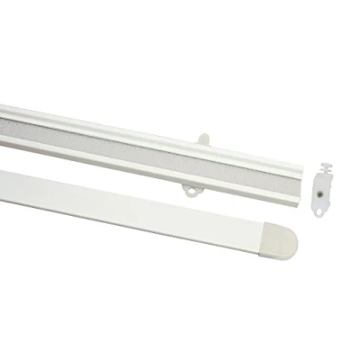 Afbeelding van Gardinia Paneelhouder voor paneelgordijnrails en gordijnroedes met rails, klittenband voorgemonteerde runner, houder frame verzwaring, 60 cm, Atlanta, wit