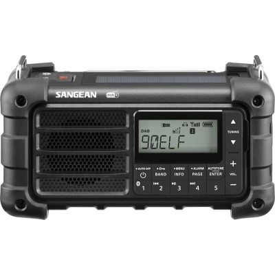 Afbeelding van Sangean Survivor MMR 99 FM/DAB+ radio Midnight Black met zonnepaneel en dynamo