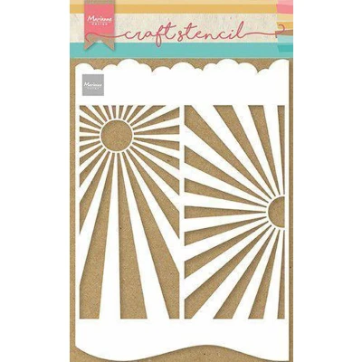 Afbeelding van Marianne D Craft Stencil A4 Slimline Zonnestralen PS8080