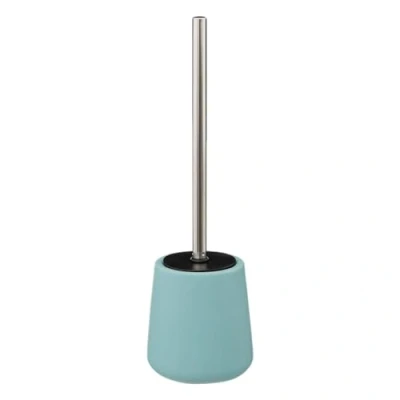 Afbeelding van 5Five Toilet/wc borstel in houder polyresin/metaal ijsblauw 40 cm Toiletborstels