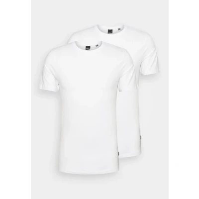Afbeelding van ONLY &amp; SONS slim fit T shirt (set van 2) ONSBASIC white