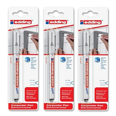 Afbeelding van edding 4 8850 1 4001 speciale marker boorgatpen DIY, 0,7 mm, zwart (3 stuks)