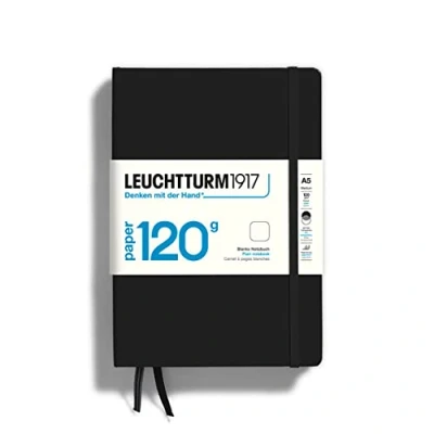 Afbeelding van Leuchtturm1917 A5 Medium 120 grams editie Notitieboek blanco Black