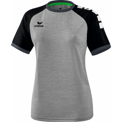 Afbeelding van Zenari 3.0 shirt dames grey melange/zwart/donkergrijs / 34
