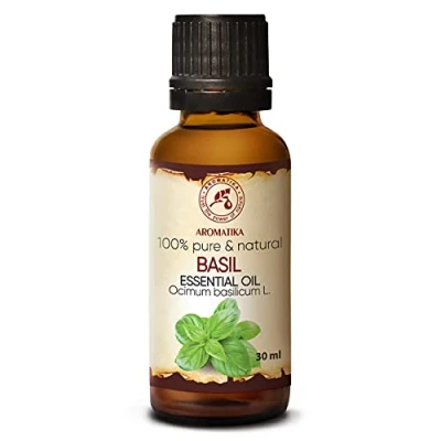 Afbeelding van Basilicum Olie 30ml Ocimum Natuurlijke Ethersiche voor Aromatherapie Geurlamp Diffuser Sauna Kamergeur Lichaamsverzorging